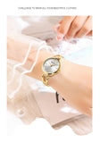 Montre à quartz en acier inoxydable pour femme, montre-bracelet de luxe pour fille, mode pour femme, horloge féminine d'affaires, bracelet, 9092