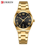 CURREN luxe femmes montres mode décontracté femmes en acier inoxydable Quartz montres vie étanche petite amie cadeau