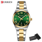 CURREN luxe femmes montres mode décontracté femmes en acier inoxydable Quartz montres vie étanche petite amie cadeau