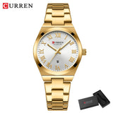 CURREN luxe femmes montres mode décontracté femmes en acier inoxydable Quartz montres vie étanche petite amie cadeau