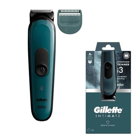Gillette Tondeuse Intime Homme I3 pour Zone Intime Skinfirst Étanche Sans Fil