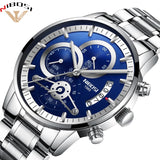 NIBOSI montre bracelet de luxe pour hommes, marque de luxe, en acier inoxydable, analogique, à Quartz, Business, nouvelle collection