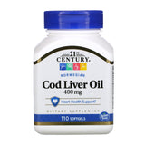 21st Century Cod Liver Oil Softgels, 110 Count