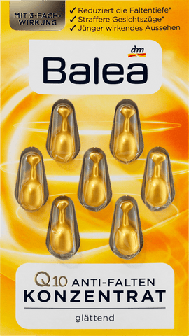 Balea Q10 anti-falten konzantrat 7 kapseln für 7 anwendungen