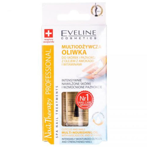 Eveline, Nail Therapy Professional, Multiodżywcza oliwka do skórek i paznokci z olejkiem z awokado i witaminami