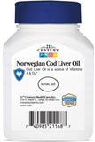21st Century Cod Liver Oil Softgels, 110 Count