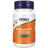 NOW Supplements, Probiotic-10, 25 Billion, with 10 Probiotic Strains, Strain Verified, 50 Veg Capsules