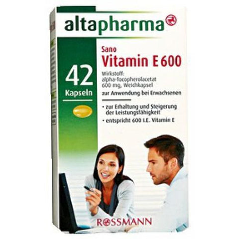 Altapharma Sano Vitamin E 600, 42 capsules