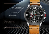 CURREN 8288 nouveau  Top marque chronographe Quartz montre hommes Sport mode montres décontractées pour cuir