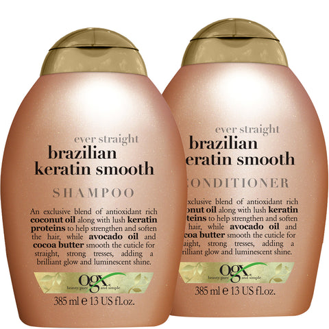 Pack Shampoing +Conditioner  Brazilian Keratin Smooth 385 ml