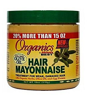 ORGANICS Organics Africa's Best Organic Hair Mayonnaise 511g, 18 oz,Treatment for Weak ,Damaged Hiar